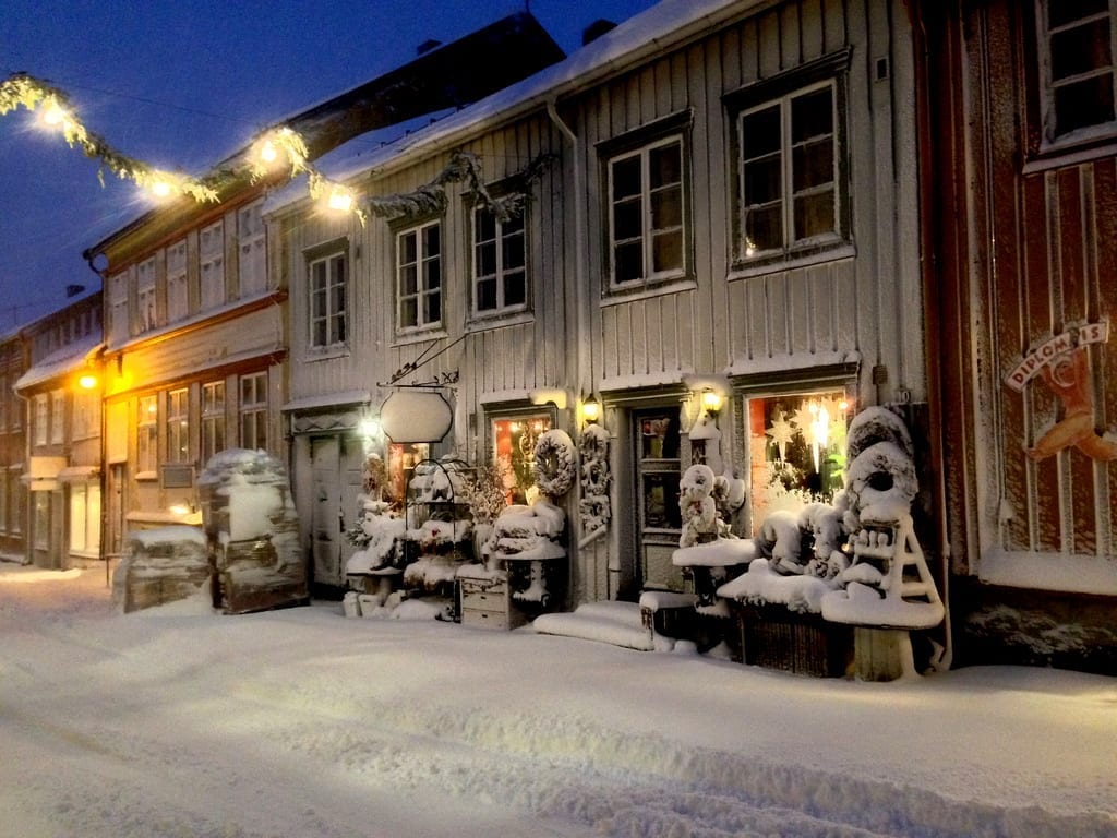 Julegate på Røros. Foto: Lars Geithe