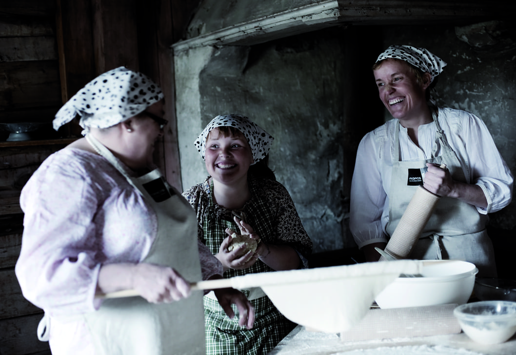 Kalsa Gårdsbakeri - 3 generasjoner. Foto: Tom Gustavsen