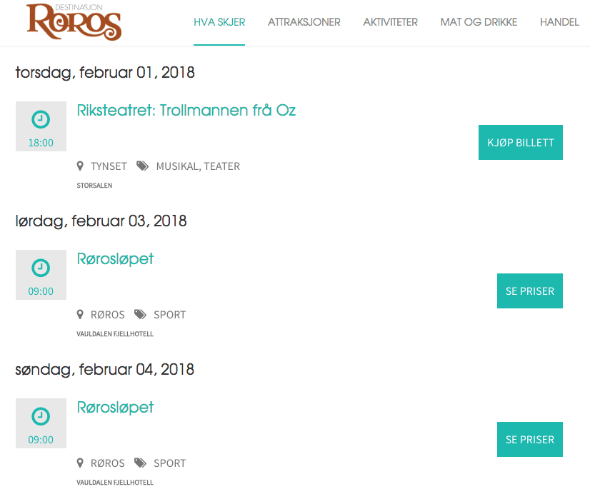 arrangementskalender