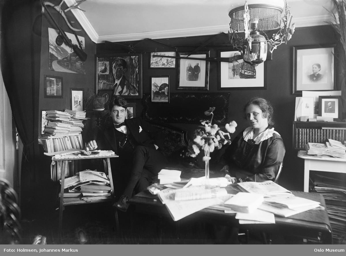 Johan og Anna Marie Falkberget.